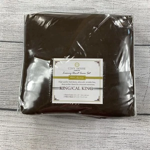 Cosy House Collection 1500 Duvet Cover 3 Piece Set Series Ultra Soft Cal King 🤴 - Picture 1 of 4