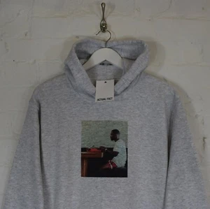 Máquina de escribir Odd Future Hip Hop gris sudadera con capucha Top por hecho real - Imagen 1 de 4