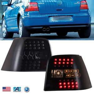 LED Tail Lights 1999-2004 For Volkswagen Golf IV GTI MK4 Black Housing Smoke 