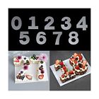 RAYNAG 0-8 Number Cake Stencils Flat Plastic Templates Cutting Number Mold 10...