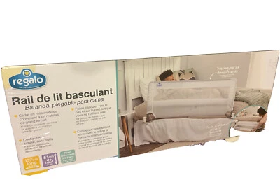Riel de cama extra largo Regalo Swing Down 54 pulgadas con anclaje reforzado seguridad S... Foto 1 de 2