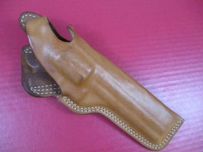 Coldre de cinto de couro DeSantis #36 - S&W modelo 19 K-Frame revólver com 6" Bbl XLNT - Imagem 1 de 4