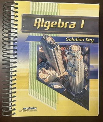 Abeka Algebra 1 Second Edition Solution Key Math Homeschool - Image 1 of 4