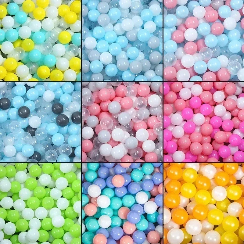 50Pcs Colorful Plastic Balls for Baby Pool Tent Playhouse with Hoop UK  - Image 1 of 4