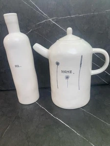 Rae Dunn HOME Tall Teapot & Oil dispenser - Picture 1 of 13