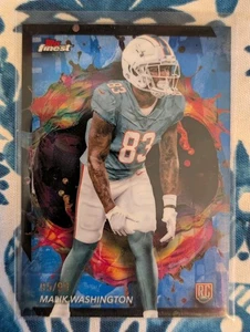 Malik Washington RC 2024 Topps Finest Rare #265 Blue /99 Dolphins Rookie - Picture 1 of 1