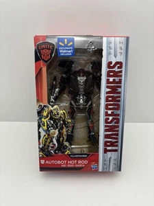 Transformers The Last Knight Autobots Unite Hot Rod Wal mart Exclusive New - Picture 1 of 4