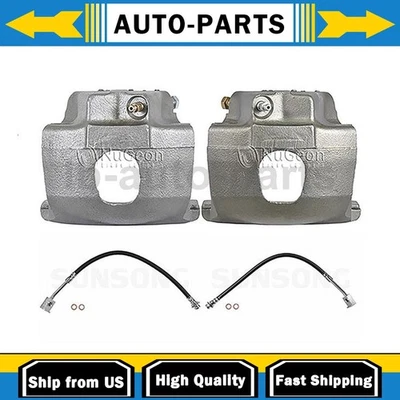 Front Brake Caliper with Hoses Driver Passenger Side Fits Ford F-100 3.9L 4.9L - Image 1 of 4