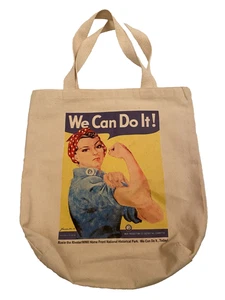 We Can Do It! Rosie the Riveter Eco Tasche 100% Baumwolle ca. 13"X15" - Bild 1 von 4