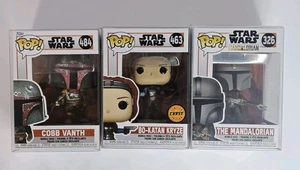 Chase Bo-katan Kryze Funko Pop! + The Mandalorian + Cobb Vanth mit Beschützer &... - Bild 1 von 13