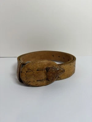 Handmade Snake Leather Belt - Image 1 of 4
