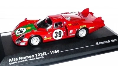 Alfa Romeo T33/2 Giunti Galli 1968 24 Horas Le Mans 1:43 Ixo Altaya Diecast Foto 1 de 2