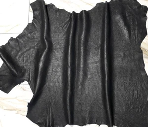 LEDER TIP 40253-WB, Lederreste, 1 Lederhaut 0,8mm, anthrazitschwarz nappa - Picture 1 of 2