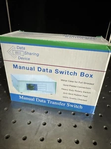 Kentek 2-Way DB25 Manual Data Transfer Switch Box Rotary Parallel PC Printer - Picture 1 of 3
