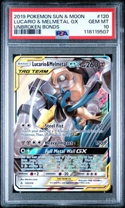 💎PSA 10 Gem Mint Lucario & Melmetal GX 120/214 SM - Unbroken Bonds Holo💎 - Bild 1 von 3