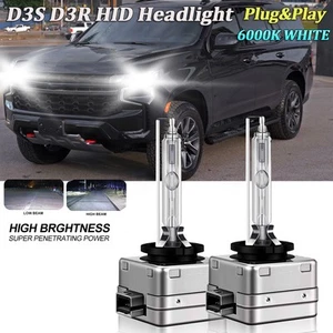 For Chevy Tahoe 2015-2020 6000K HID Xenon Headlight Bulbs Low Beam Kit D3S/D3R - Picture 1 of 10
