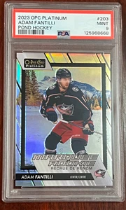 Adam Fantilli  Marquee Rookie Pond Hockey PSA 9 #203 2023-2024 OPC platinum - Picture 1 of 2