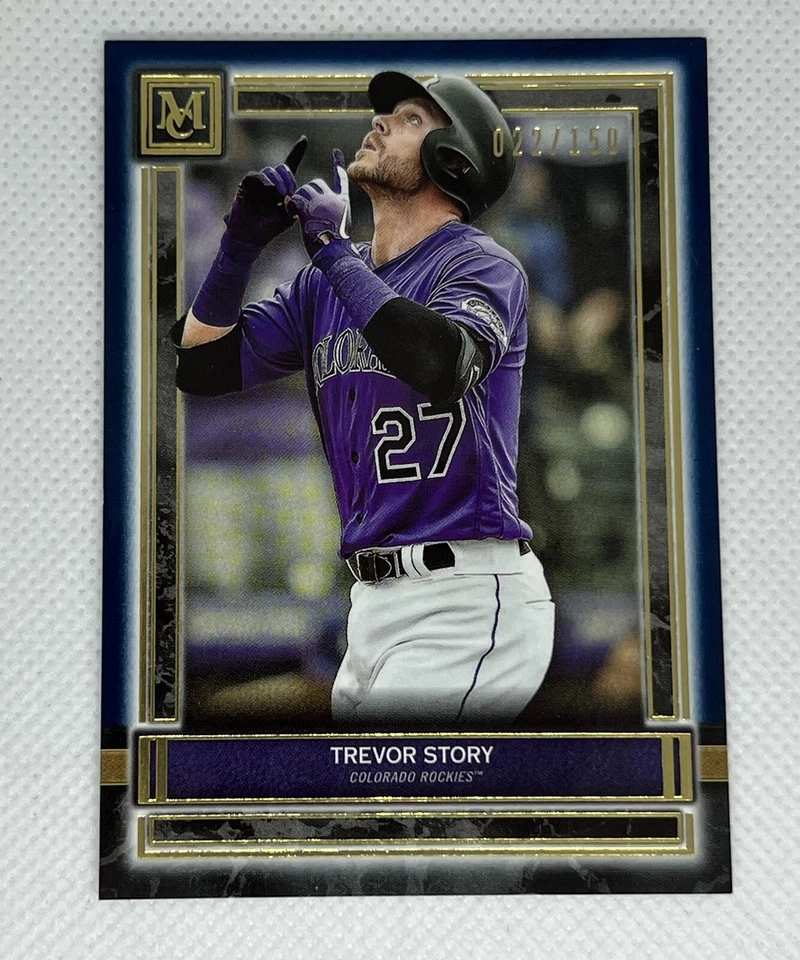 2020 Topps Museum Collection Sapphire /150 Trevor Story #20 - Image 1 of 3