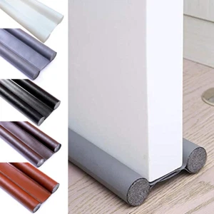 36 Inch Under Door Draft Noise Blocker Black Gap Stoppers Entry Door Draft Strip - Picture 1 of 18