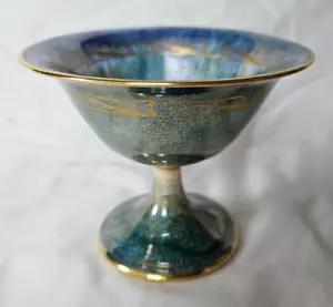MINTON GLANZSCHALE MIT FUSS, ART DECO, OBSTDESIGN - Bild 1 von 10