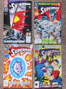 THREE 1993 SUPERMAN DC COMICS & ONE 1992 DC SUPERMAN ANNUAL - Picture 1 of 10