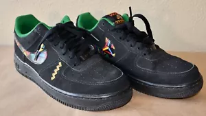 Größe 8 - Nike Air Force 1 Peace schwarz Wildleder Herren - Bild 1 von 6