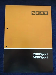 Seat 1200 Sport 1430 Sport Prospekt 07.1978 gelocht - Picture 1 of 4
