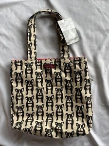 BUNGALOW 360 Borsa in Tela Cotone Tote Cane Design Tasca Nascosta Foderata NUOVA. (33) - Foto 1 di 8