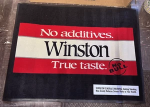 1990s Winston Cigarettes 3" x 4" Floor Mat Rug Store Display with Box NEW - Picture 1 of 4