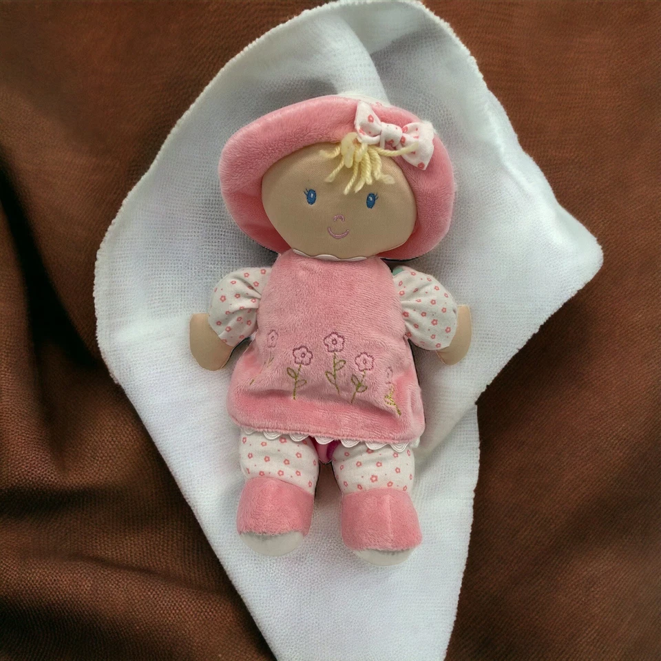 2010 Kids Preferred baby doll plush Yarn Hair Terry Cloth Embroidered Dress - Image 1 of 4