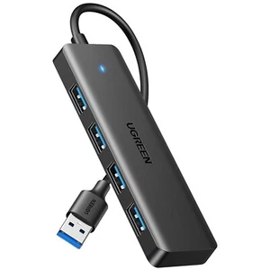 4-Port USB 3.0 Hub Schwarz Kompatibel mit Laptop, Desktop, schnelle Datenüber... - Bild 1 von 10