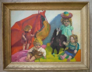 Saul Schary, Oil on canvas, NY California modernist, Well LISTED REALISM MODERN - Picture 1 of 1