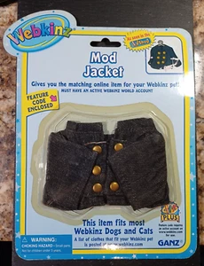 Ganz Webkinz - Mod Jacket - Fits most Webkinz Dogs and Cats - BRAND NEW - BOX-3 - Picture 1 of 3