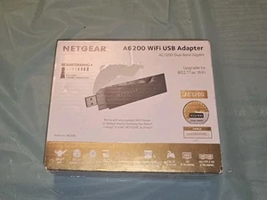 Netgear A6200 WiFi USB Adapter AC1200 Dual Band Gigabit Model A6200 - Picture 1 of 2