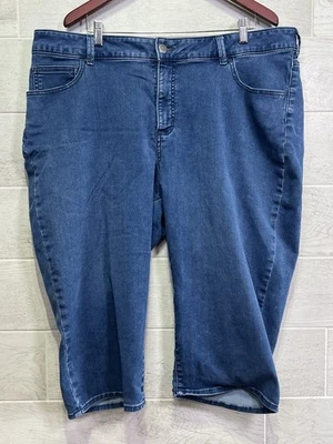 Pantalones capri Riders by Lee para mujer talla grande 22W tiro medio Foto 1 de 4