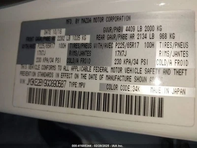 Fuse Box Engine Fits 13-23 MAZDA CX-5 4622239 Foto 1 de 4