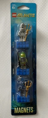 NUEVO LEGO Atlantis Imán Set 852777 Lanza Lanzas Manta Tiburón Guerrero Minifiguras Foto 1 de 2