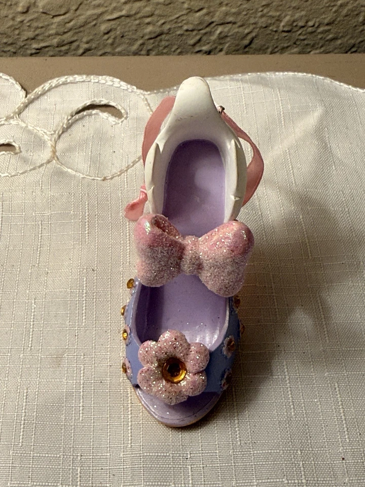 Disney Parks Runway Shoe Daisy Duck Christmas Ornament High Heel RETIRED! - Image 1 of 4