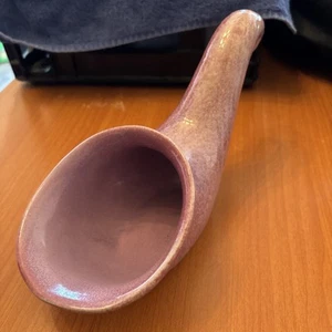 Frankoma Keramik Füllhorn rote Knospe Glasur Ada Ton rosa Übertopf Vase Vintage - Bild 1 von 5