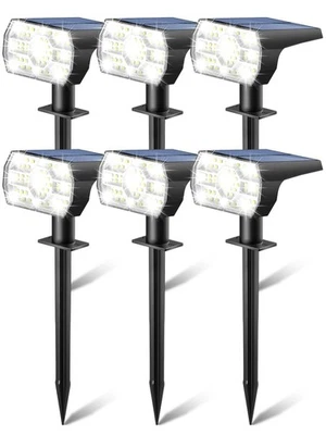 Kaxiida Solar Lights Outdoor Waterproof IP68, 3 Lighting Models Solar Powered... - Image 1 of 4