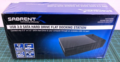 Sabrent USB 3.0 SATA HDD Docking Station EC-DFLT 2.5/3.5 PC Mac Plug & Play - Image 1 of 4