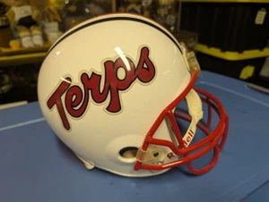 casco full size Maryland Terps Terrapins riddell bianco NCAA - Foto 1 di 4
