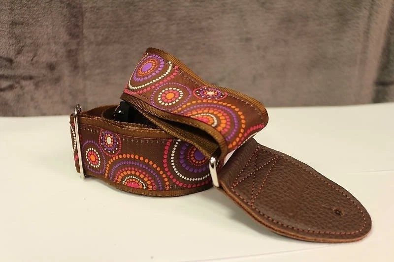 Correa de guitarra Souldier Crop Circles marrón *Envío gratuito en EE. UU.* Foto 1 de 1