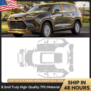 Matte PPF PreCut Full Car For Toyota Grand Highlander 2024-UP Paint Protection - Picture 1 of 22