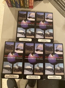 Steam Trains Around The World Complete Collection 1996 VHS Greg Randy Scholl - Picture 1 of 8
