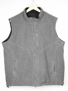 Eddie Bauer Vest Men XL Zipper Gray Melange Fleece - Picture 1 of 7