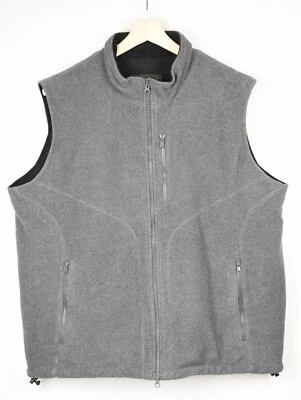 Eddie Bauer Vest Men XL Zipper Gray Melange Fleece - Image 1 of 4