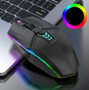 Souris pc Filaire rétro-éclairage Noire - Photo 1/2