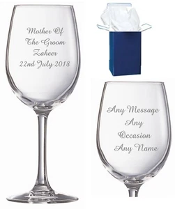 Vaso de vino grabado personalizado regalo de retiro regalo de salida regalo de cumpleaños regalo - Imagen 1 de 4