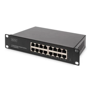 Digitus 16-Port Gigabit Switch - 10 Zoll (254mm) 10/100/1000 Mbps RJ45 Ports - Bild 1 von 3